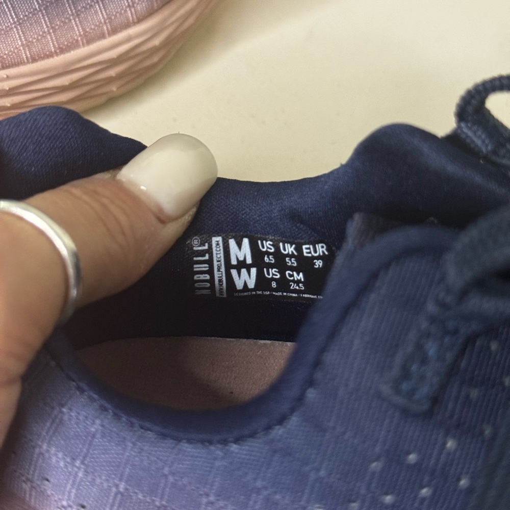 NOBULL Allday Navy and Pink Ombre Gradient Ripstop Runner Sneakers - Picture 9 of 9